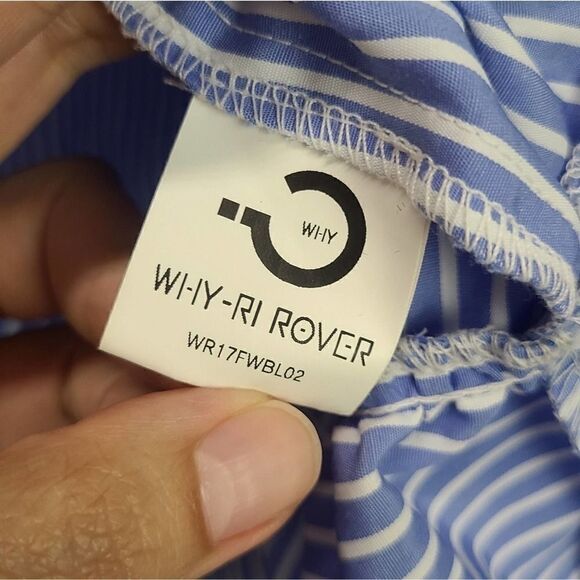 Why-Ri Rover Striped Ruffled Blouse Size Small‎ - Picture 7 of 8